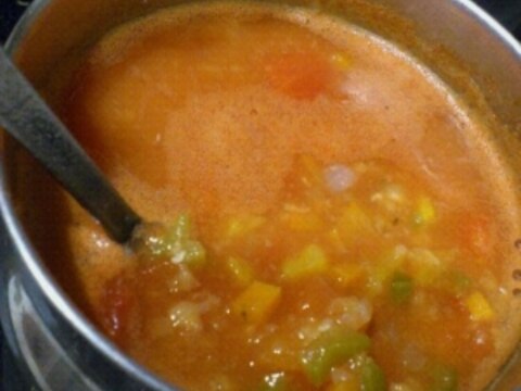 アレンジベース レンズ豆のと野菜のトマトスープ